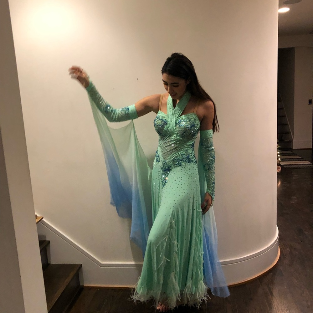 Competition ballroom gown
